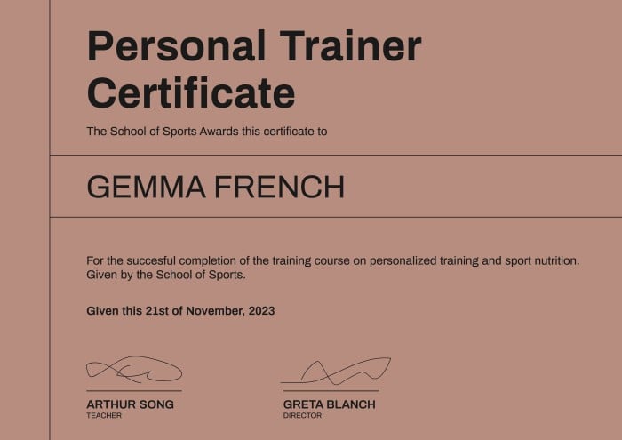 Certificate 1